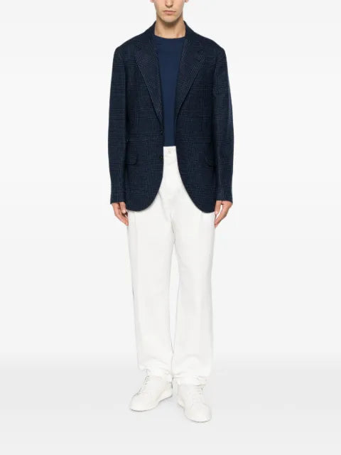 Brunello Cucinelli check-pattern single-breasted blazer