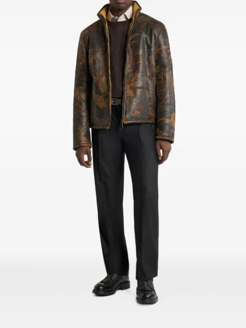 ETRO wool and silk sweater with floral Paisley-motif