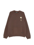 Palm Angels graphic-print pouch-pocket sweater