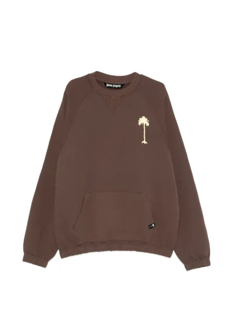 Palm Angels graphic-print pouch-pocket sweater