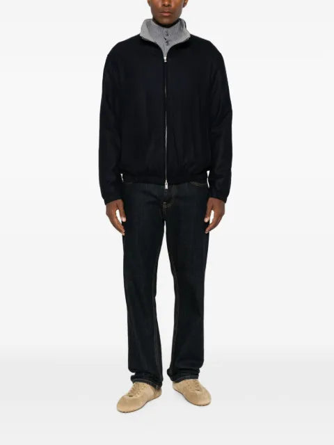 Lardini zip-up bomber jacket