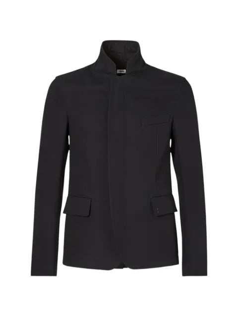 FENDI high-neck flap-pocket jacket