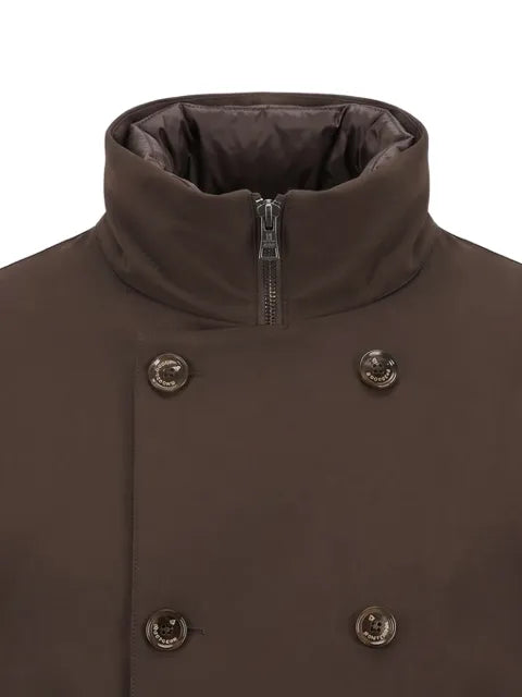 Montecore double-breasted high-neck jacket