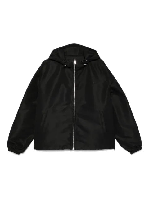 Givenchy windbreaker in polyfaille with givenchy stamp embroidery