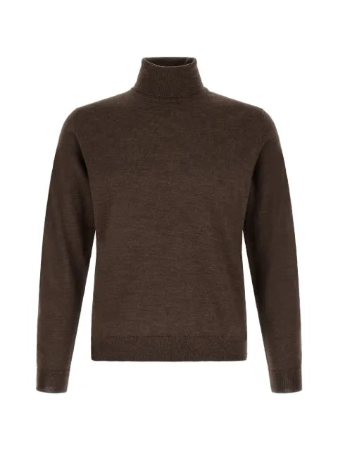 Zanone high-neck ribbed-trim sweater