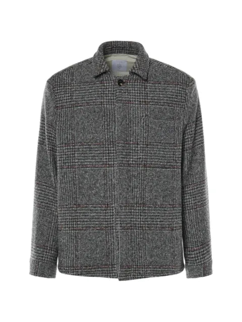 Eleventy checked shirt jacket