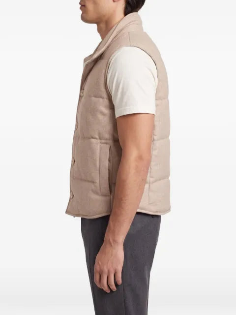 Brunello Cucinelli padded button-down waistcoats