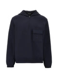 Emporio Armani Travel Essential quarter-zip pocket hoodie