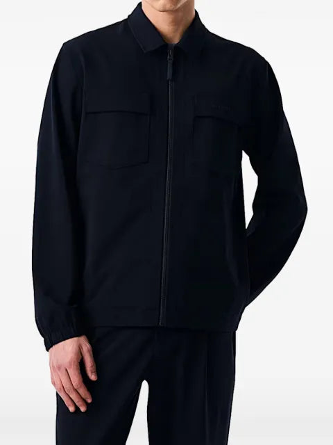 Alpha Tauri logo-print chest-pocket jacket