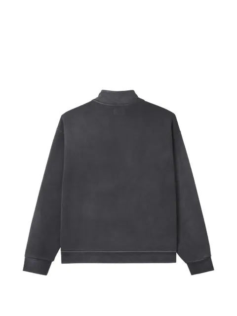 izzue logo-embroidery zip-up sweatshirt
