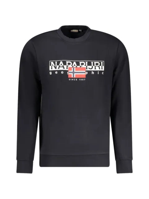 Napapijri logo-print cotton sweatshirt