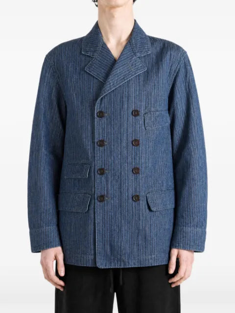 TAIGA TAKAHASHI Lot.722 double-breasted striped blazer