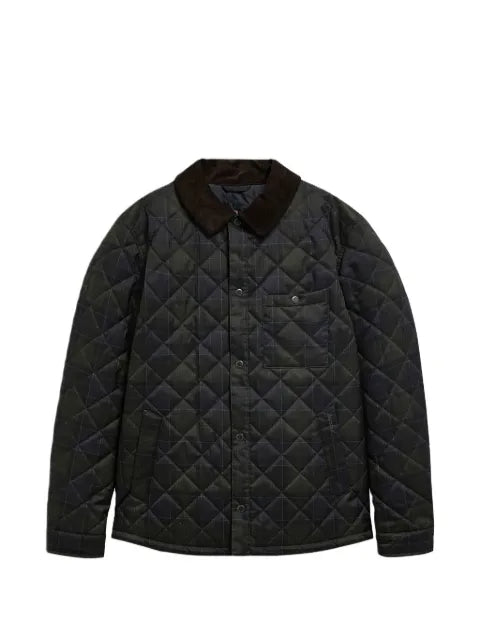 Barbour quilted tartan-print jacket