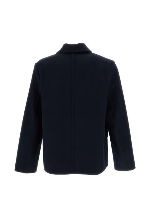 Paul Smith navy double-faced wool-blend chore jacket
