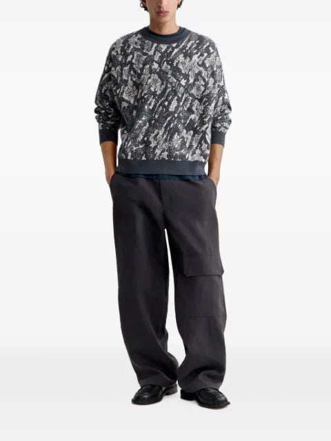 Maison Kitsuné Granit jacquard-knit sweater