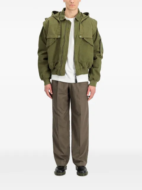 Alpha Industries CWU-45/P D-Tec hooded bomber jacket