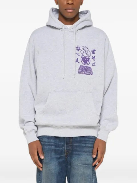 Edwin Sora Yasube graphic-print hoodie