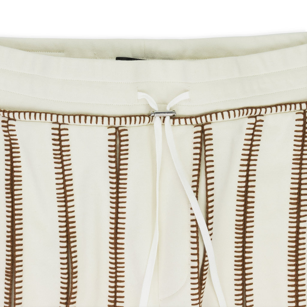 Cream Stitch Track Flare