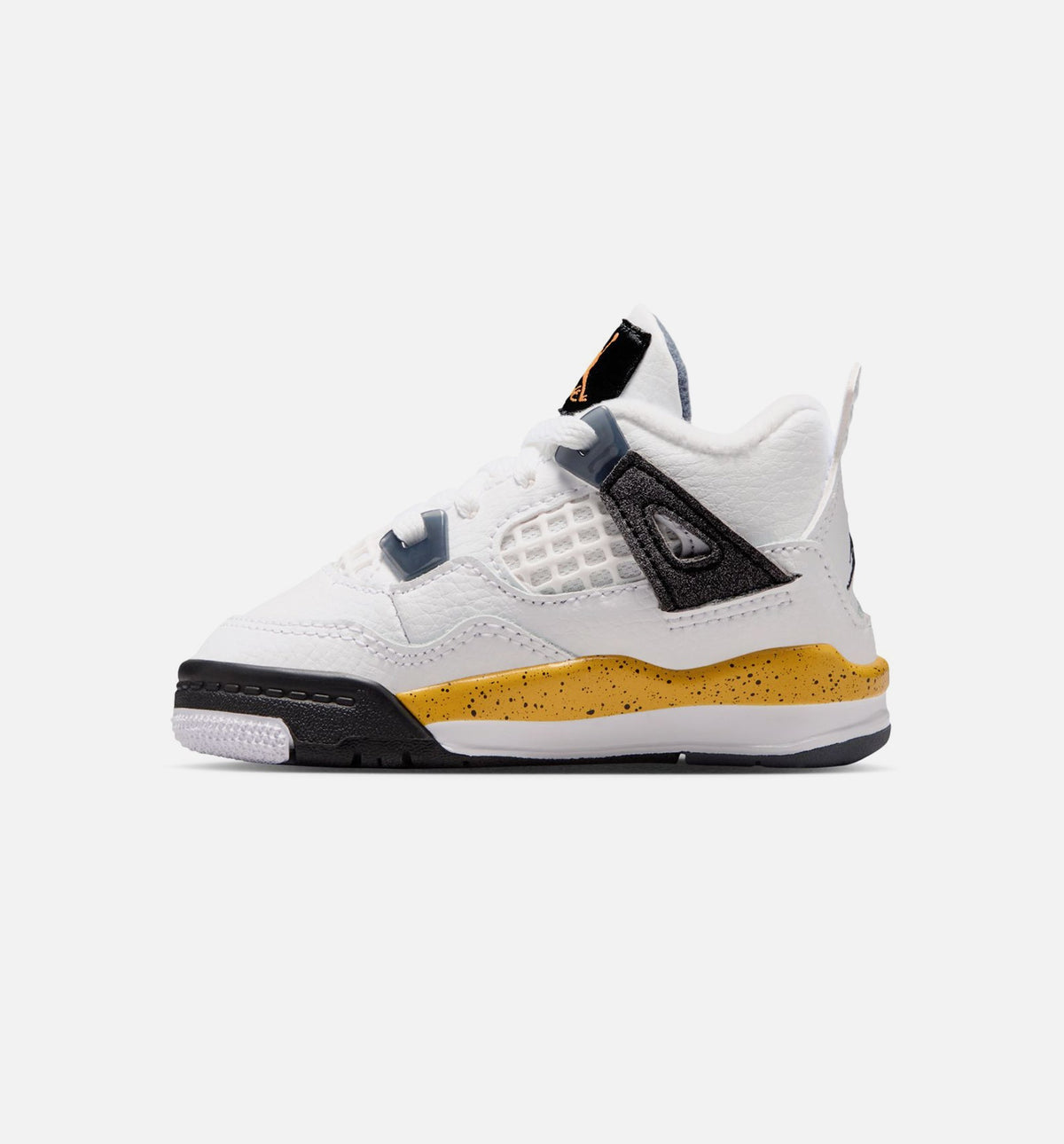Air Jordan 4 Retro Rare Air Tour Yellow Baby & Toddler Sneakers - White / Dark Blue-Grey / Black / Tour Yellow