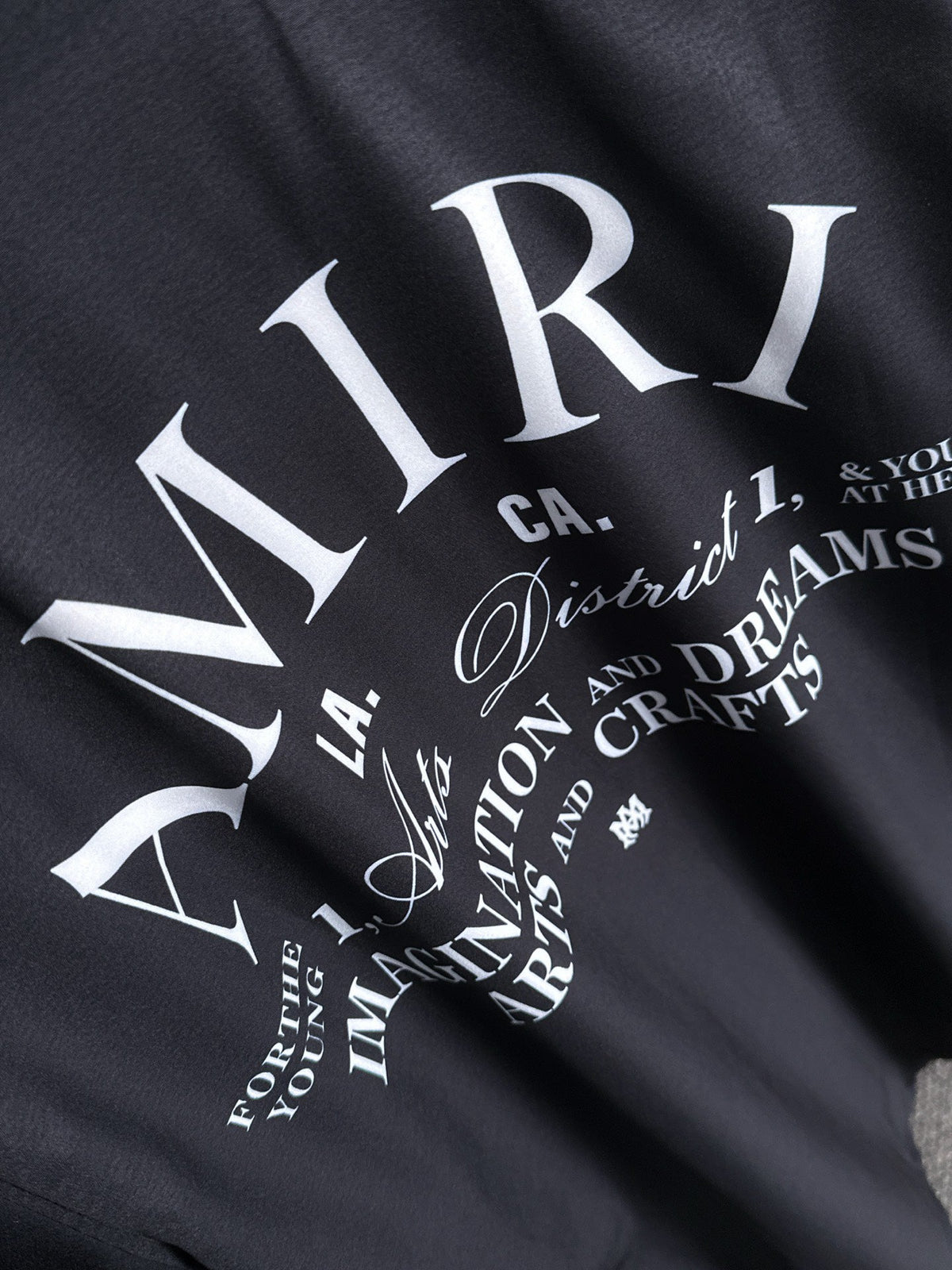 AMIRI Arts District Arch Logo Camp Collar Shirt and Shorts Set