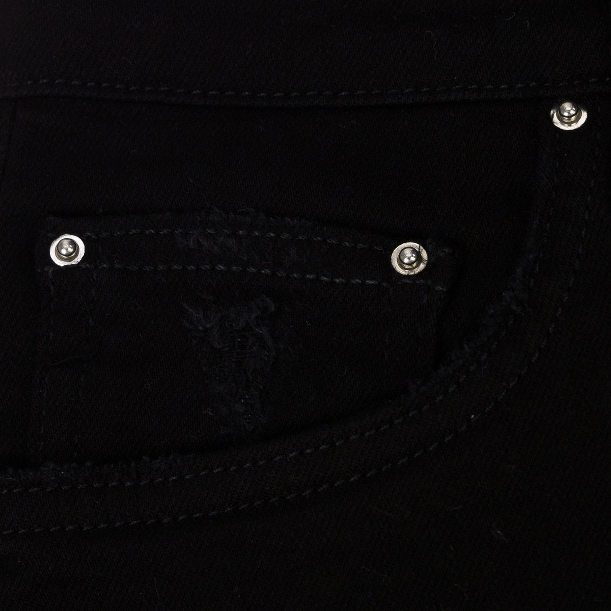 Overdyed Black Crystal Thrasher Skinny Jeans
