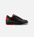 Air Jordan 2 Retro Low Christmas Big Kids' Sneakers - Black / Fire Red / Cement Grey