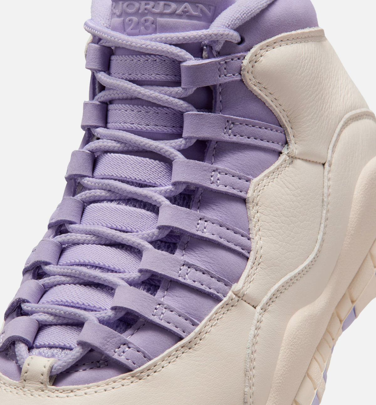 Air Jordan 10 Retro Hydrangeas Women's Lifestyle Shoes - Chalk White/Hydrangea/Wild Grape