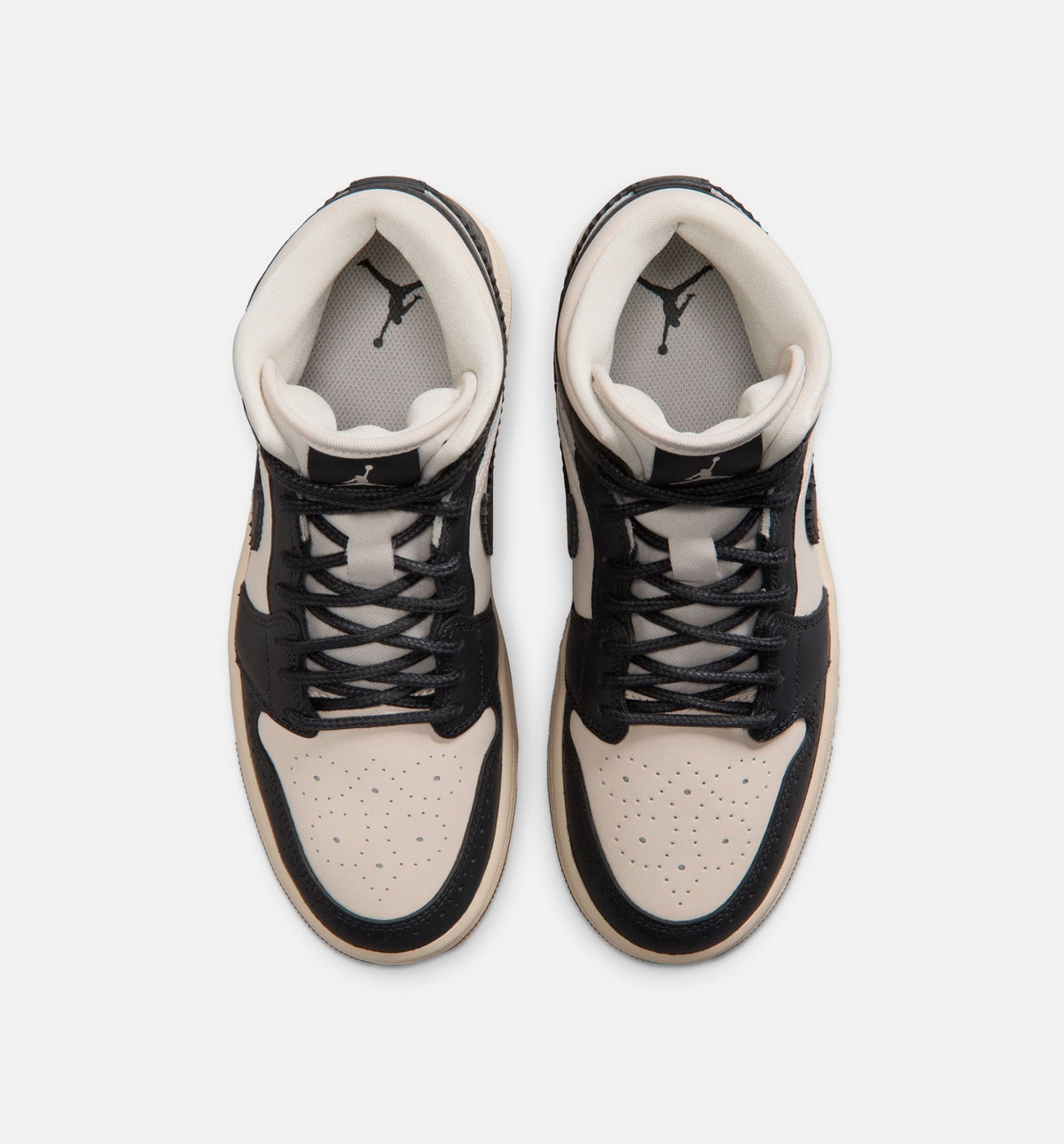 Air Jordan 1 Mid SE Womens Lifestyle Shoe - Off-Noir/Chalk/Pearl White