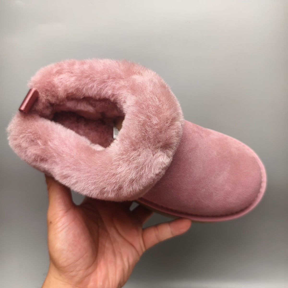Pink Chunky Sole Suede Slip-On Loafers — New Arrival | In Stock