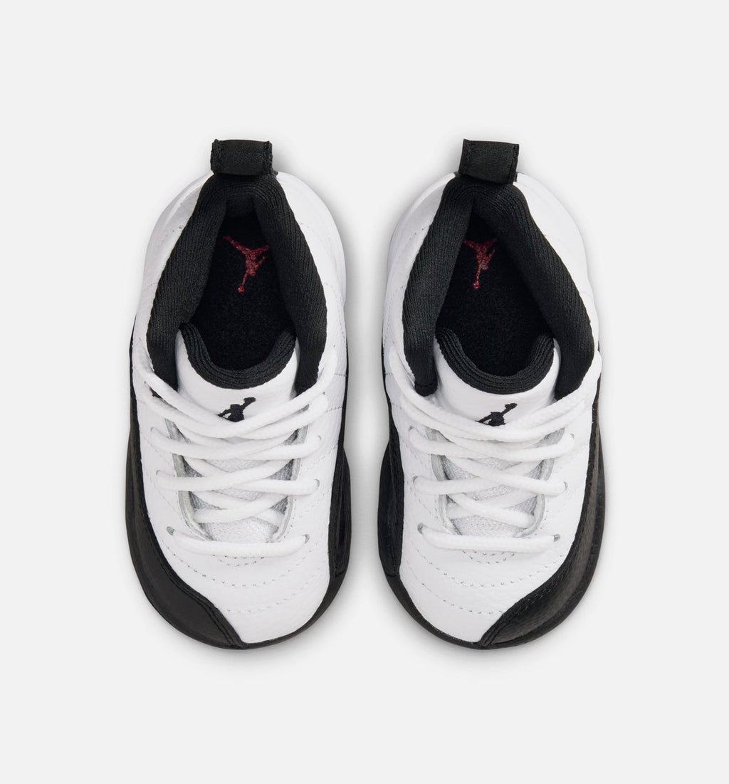 Air Jordan 12 Retro Taxi | Infant/Toddler Lifestyle Shoe | White/Black/Taxi
