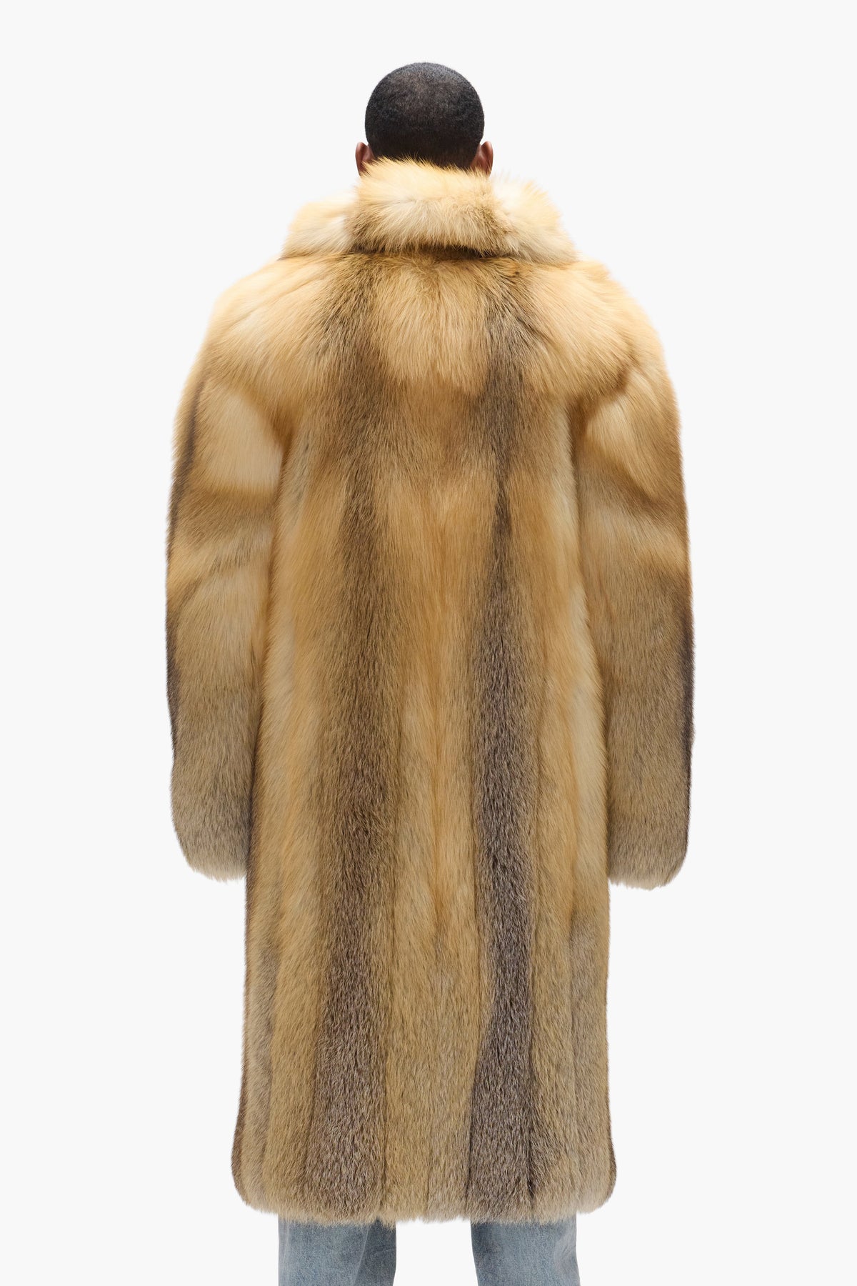 Shawl Collar Fur Coat