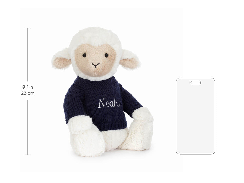 Skipson Lamb with Personalized Navy Jumper