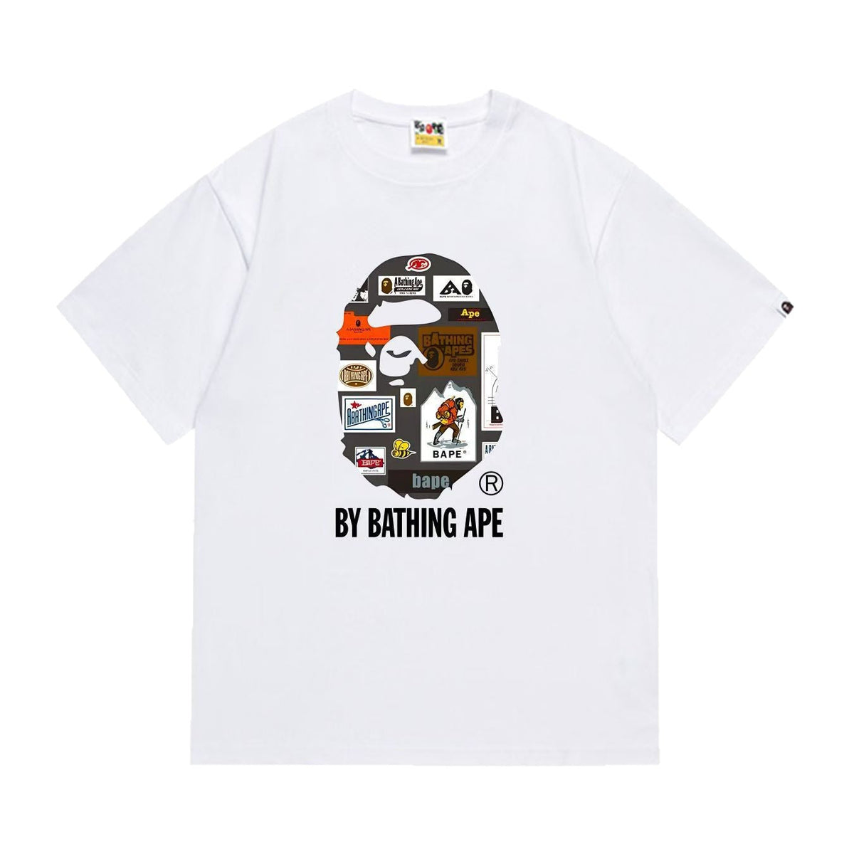 BAPE Ape Head Graphic Print Loose Unisex Streetwear T-Shirt