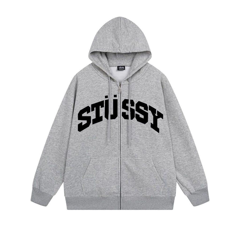 Stussy Hoodie Zip Cardigan Hooded Sweater
