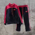 Syna World Fleece Hoodie Tracksuit Set (Red / Black)