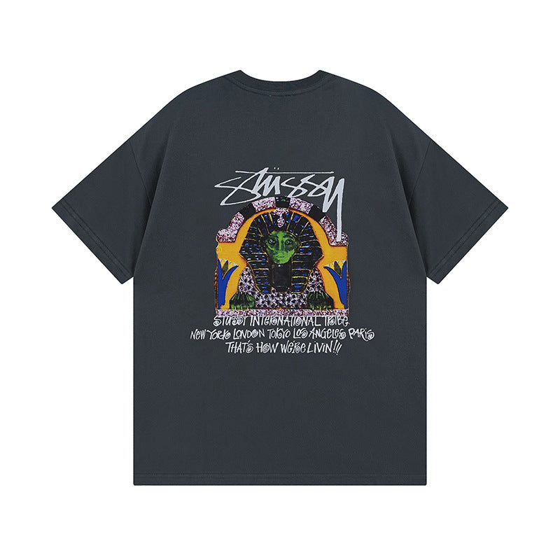 Stussy T Shirts Casual Loose Couple T Shirts