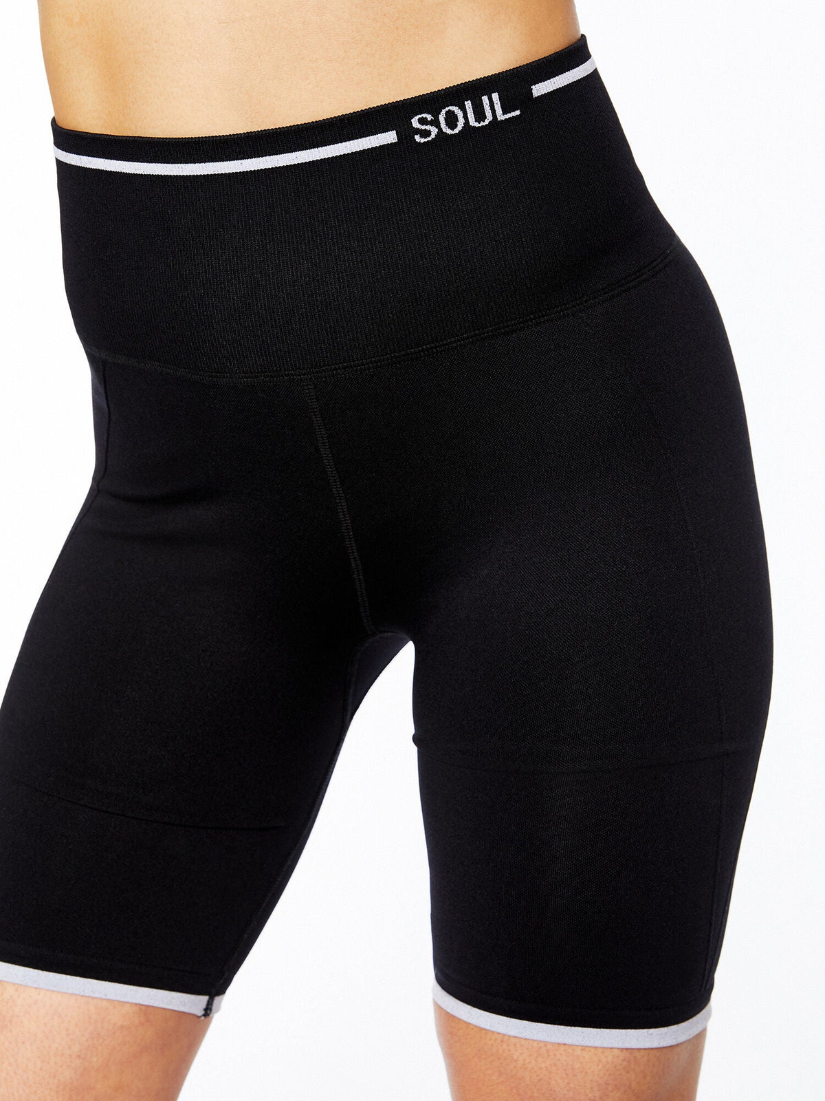 Black/White Bike Short Kit