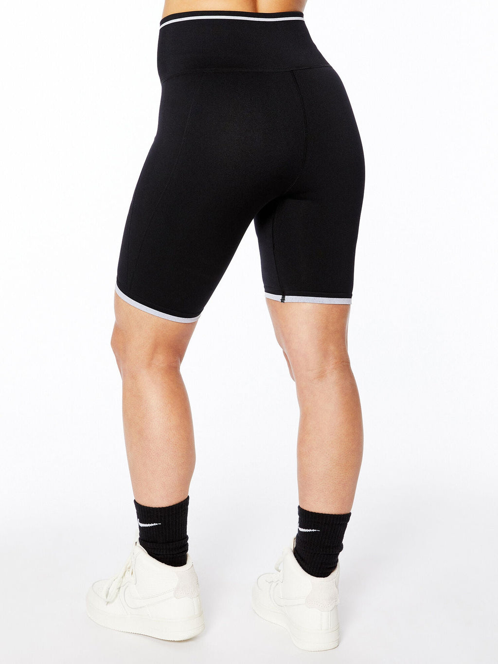 Black/White Bike Short Kit