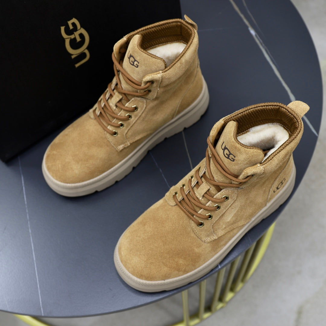 UGG Sand Nubuck Lace-Up Winter Boots