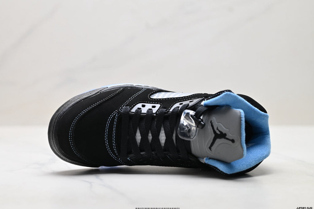 Air Jordan 5 Retro Black University Blue Sneakers