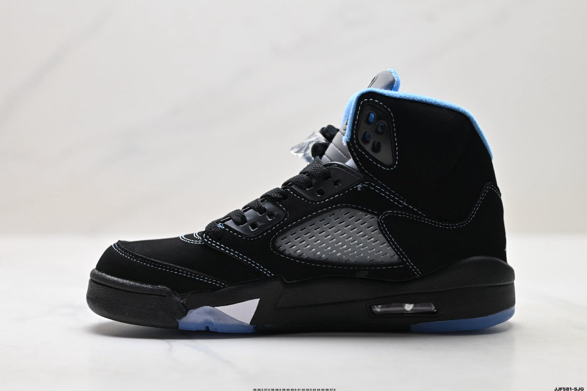 Air Jordan 5 Retro Black University Blue Sneakers