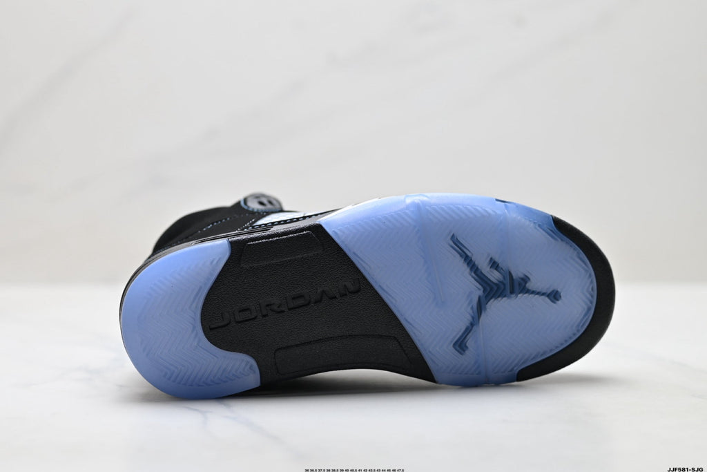 Air Jordan 5 Retro Black University Blue Sneakers