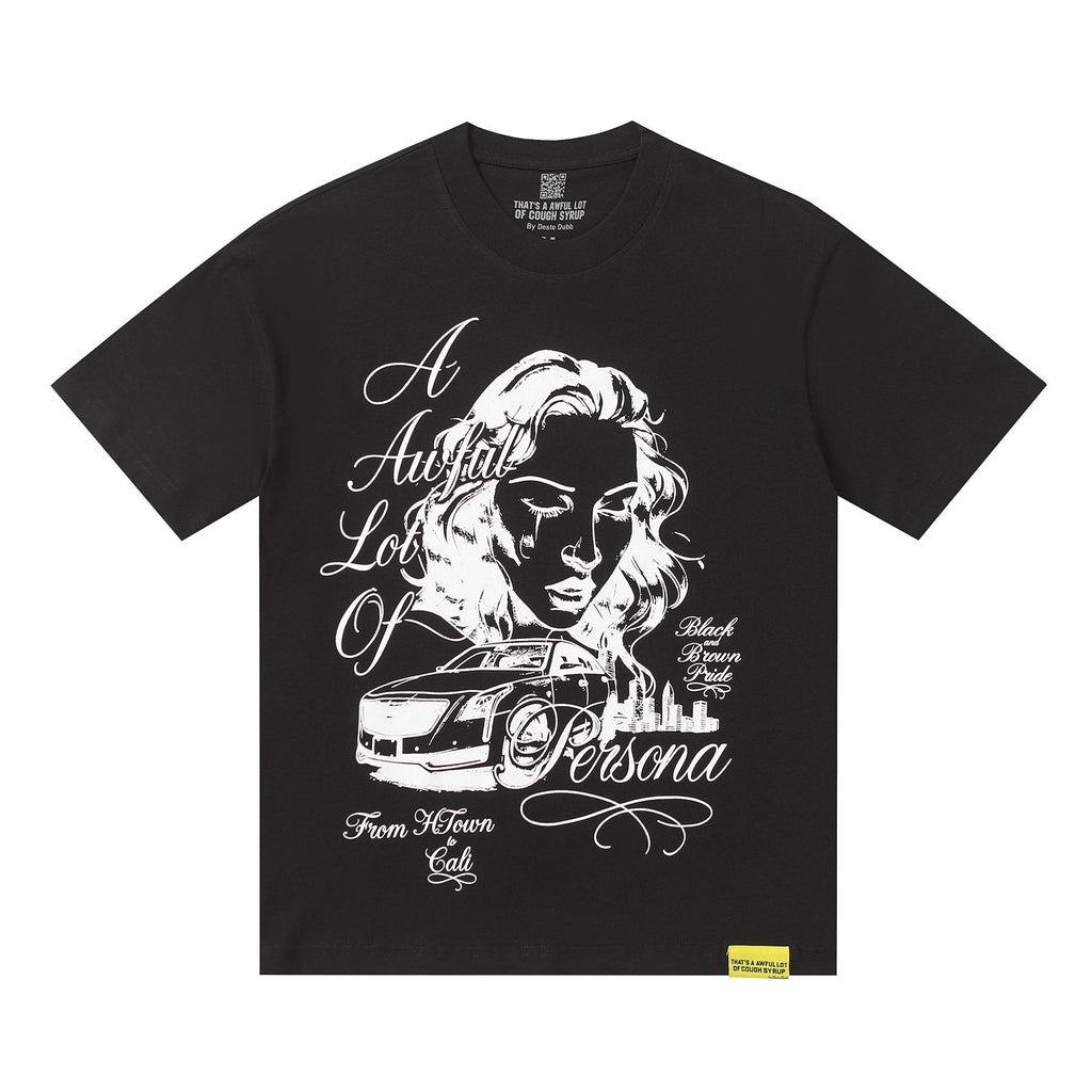 THAT'S A AWFUL LOT OF COUGH SYRUP Persona Graphic Short-Sleeve T-Shirt
