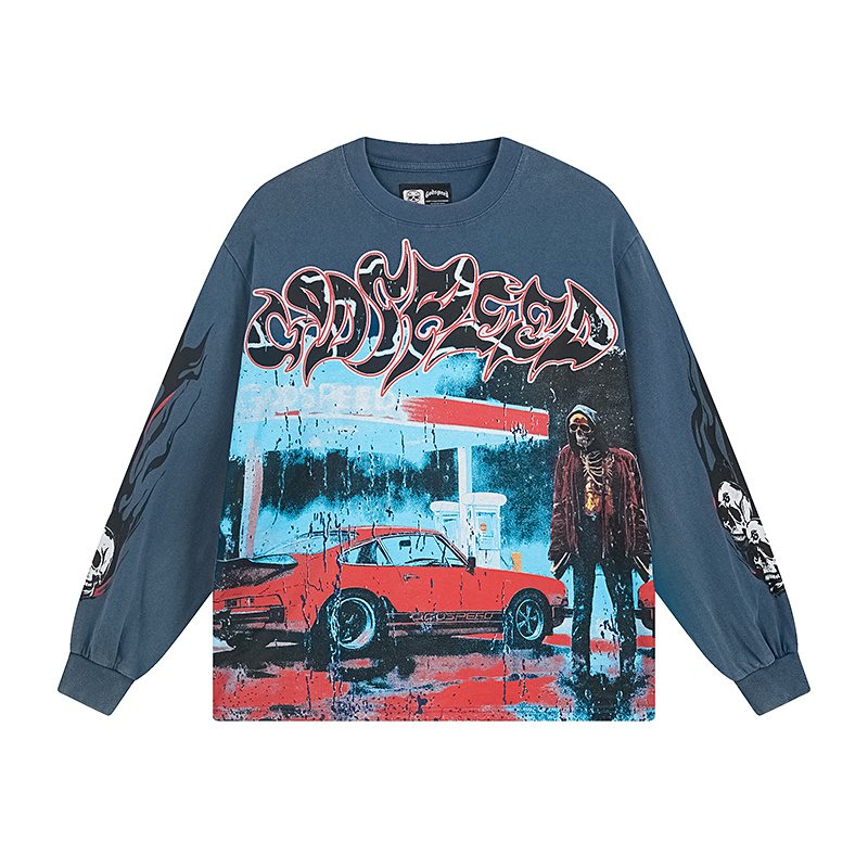 Godspeed Out of Many One Washed Long-Sleeve T-Shirt