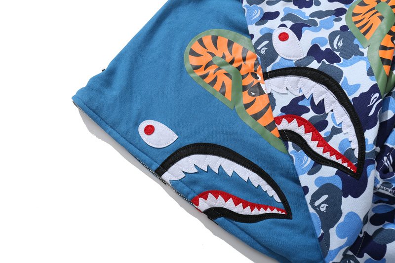 BAPE WGM Shark Camo Full-Zip Hoodie