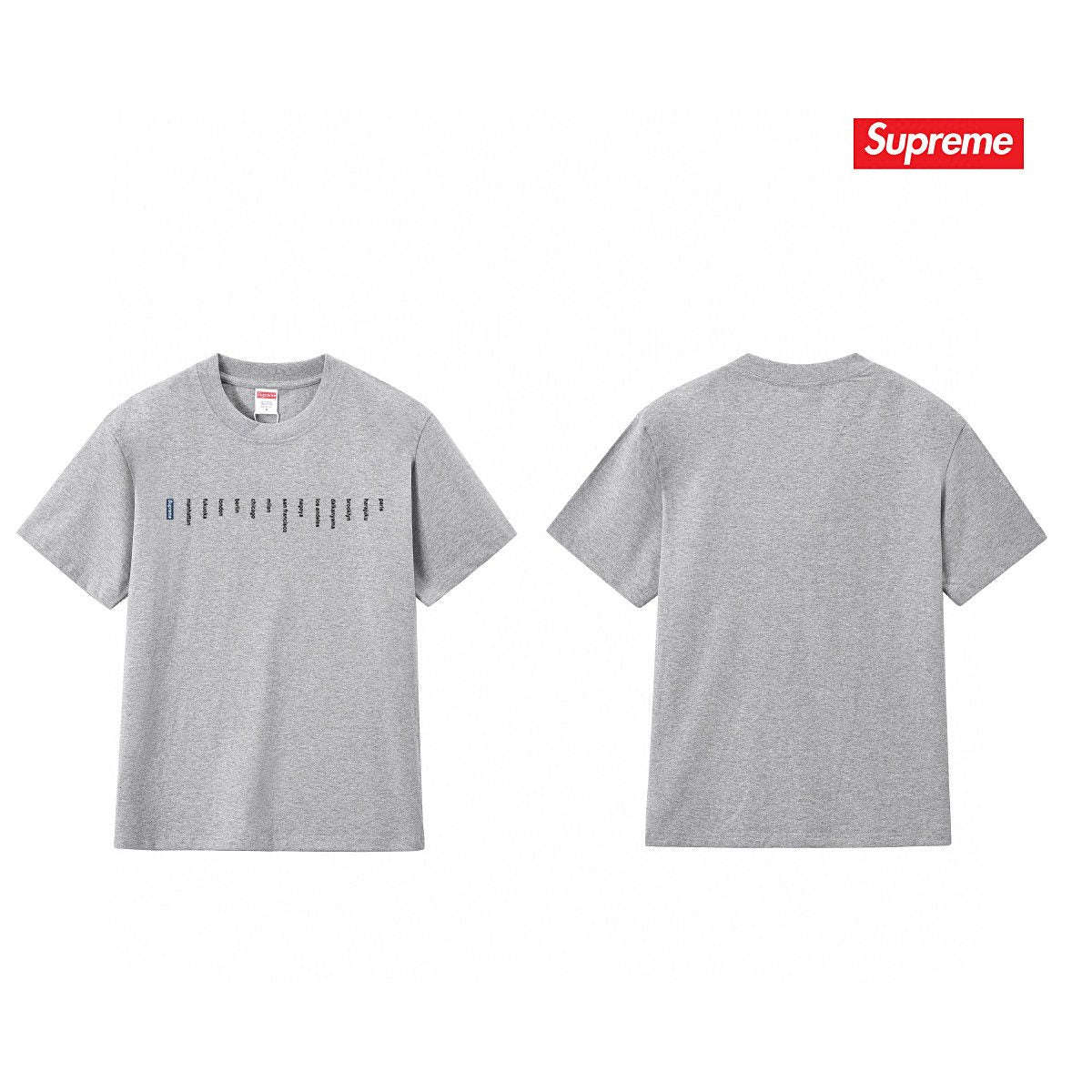 Supreme Location Graphic Short-Sleeve T-Shirt