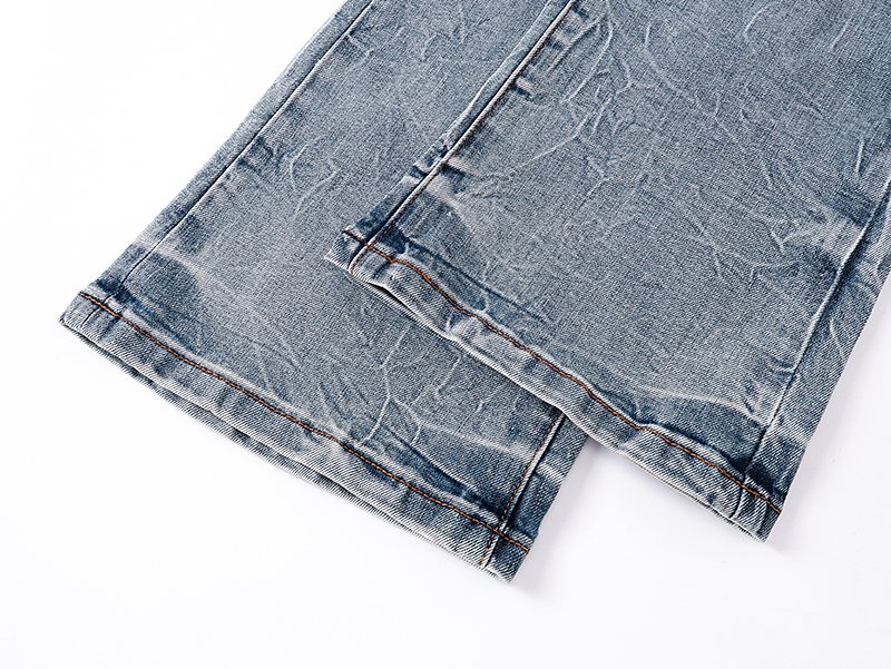 Purple Brand Light Blue Distressed Flare Jeans