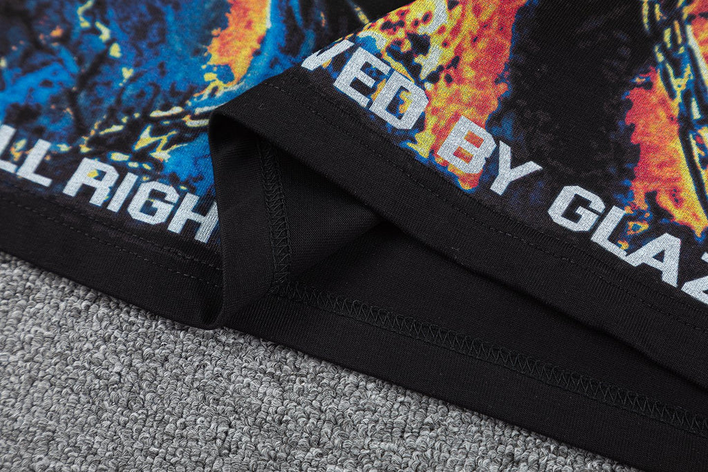 GLAZAGOD Hell on Earth Graphic T-Shirt