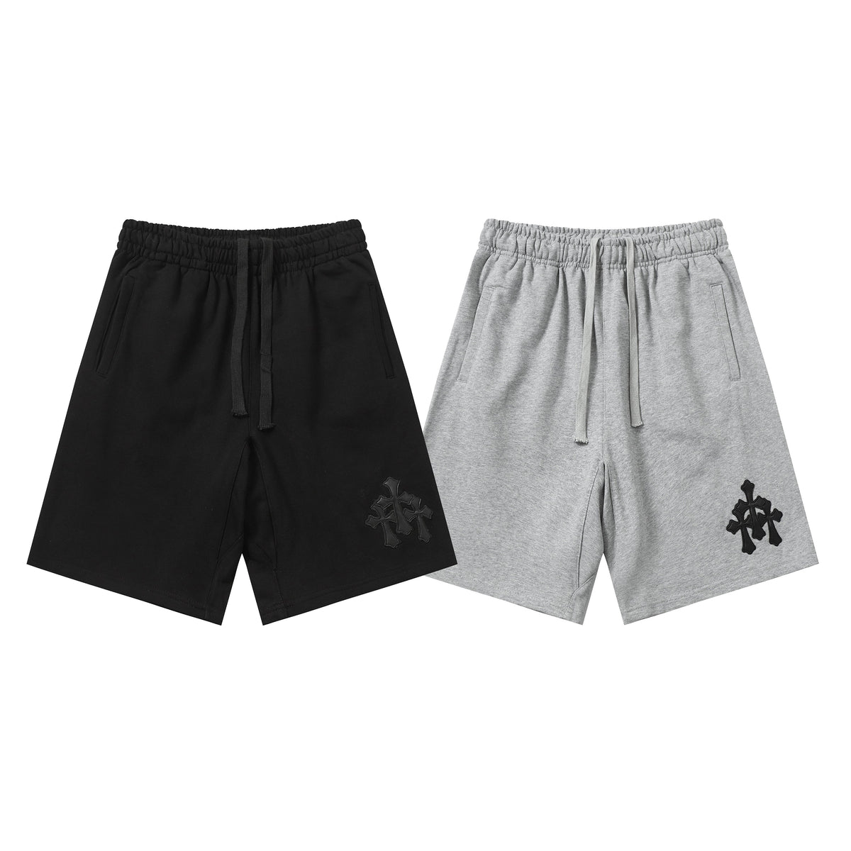 Chrome Hearts Cemetery Leather Cross Patch Paper Jam Shorts