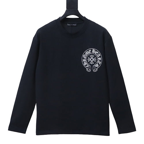 Chrome Hearts CH Eye Chart Letter Long Sleeve - Shirt Black